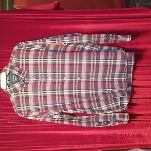 Madras Navy/Red Plaid Button Down Shirt